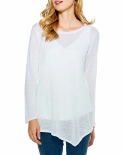 Coupon 🎉 NIC+ZOE Petite Featherweight Angle Linen-Blend Sweater 👩 Women Sweaters & Knits 🎁