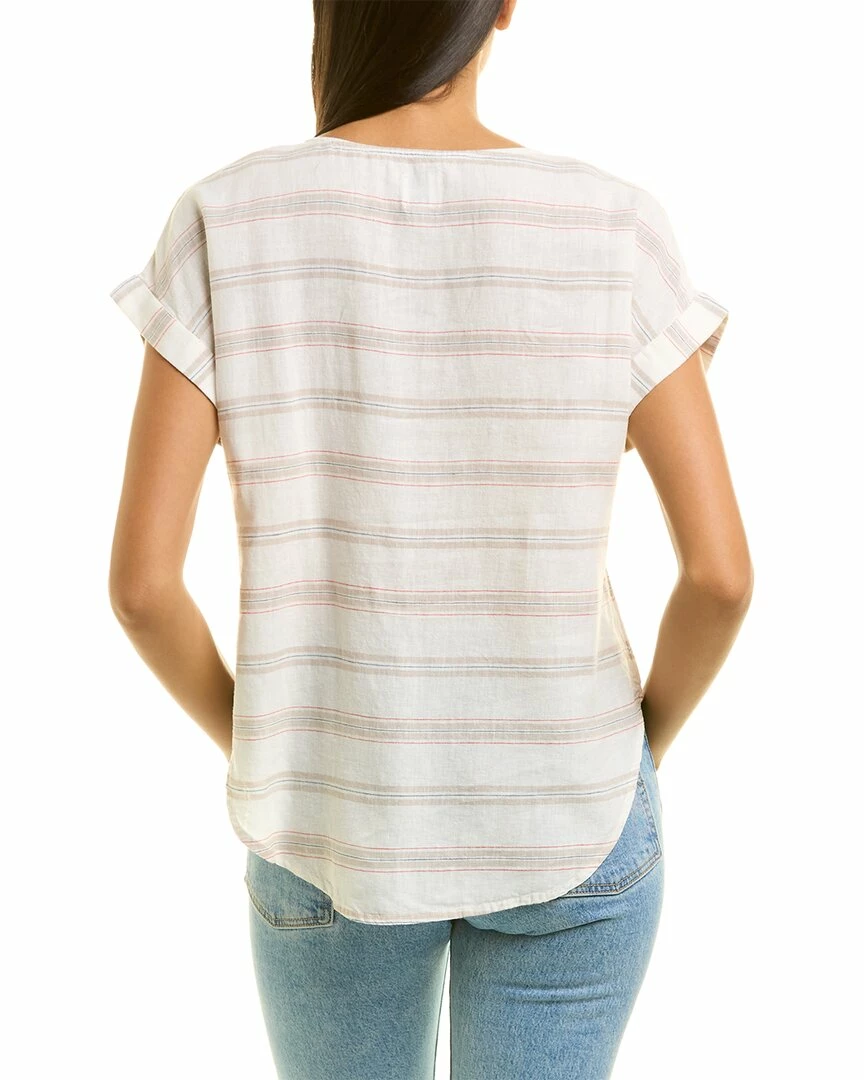 Wholesale π NIC+ZOE Petite Embroidered Stripe Linen-Blend Top π© Women Tops π - Image 2