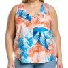 Flash Sale 💯 NIC+ZOE Plus Watercolor Blooms Tank 👩 Women Tops 🔔
