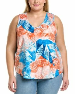 Flash Sale 💯 NIC+ZOE Plus Watercolor Blooms Tank 👩 Women Tops 🔔