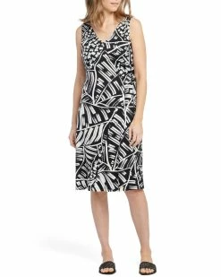 Budget 🎉 NIC+ZOE Petite Moonlit Palm 👗 Dress 👩 Women 👗 Dresses 🤩