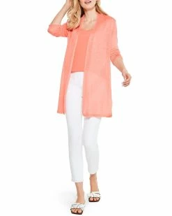 Wholesale 🔥 NIC+ZOE Petite Lightweight Long Linen-Blend Cardigan 👩 Women Sweaters & Knits 😍