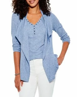 Top 10 🤩 NIC+ZOE Speckled Knit Drape Cardigan 👩 Women Sweaters & Knits ⌛