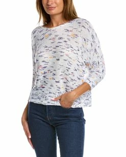 Best Sale 🎁 NIC+ZOE Petite Spring Skies Linen-Blend Sweater 👩 Women Sweaters & Knits ⭐