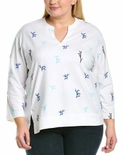 Hot Sale ❤️ NIC+ZOE Plus Coral Reef Terry Top 👩 Women Tops ✨