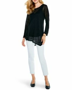 Cheap ⭐ NIC+ZOE Featherweight Angle Linen-Blend Sweater 👩 Women Sweaters & Knits 🧨