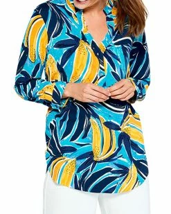 Best Pirce ⌛ NIC+ZOE Gone Bananas Top 👩 Women Tops 🎁