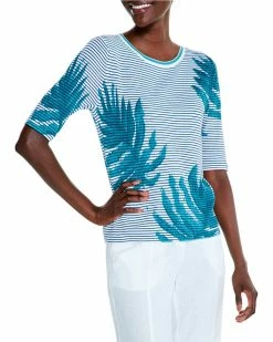 Coupon 🌟 NIC+ZOE Leaving Lines Linen-Blend Sweater 👩 Women Sweaters & Knits 💯