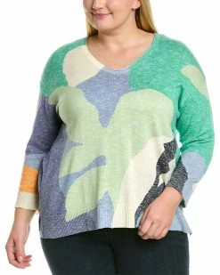 Best deal 😍 NIC+ZOE Plus Leaf Burst Sweater 👩 Women Sweaters & Knits 🥰