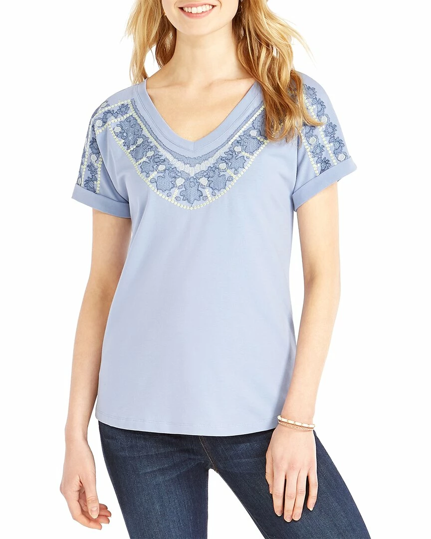 Top 10 𧨠NIC+ZOE Jetty T-Shirt π© Women Tops π