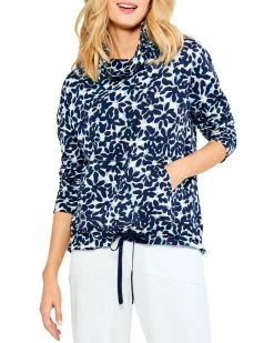 Buy 😉 NIC+ZOE Blooming Blues Pocket Top 👩 Women Tops 🌟